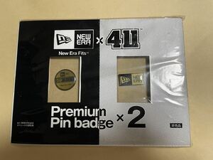 希少 非売品 NEW ERA ×411 Premium ニューエラ ピンバッチ