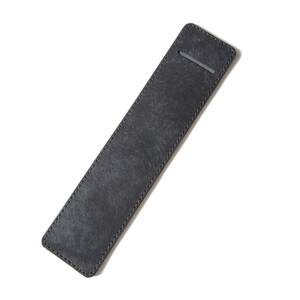 極薄革のペンシース　ブラック　マヤベリーversion　本革　１本用　ハンドメイド