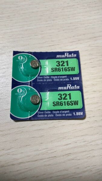 muRata（旧SONY） ボタン電池 sr616sw (321) 日本製2個