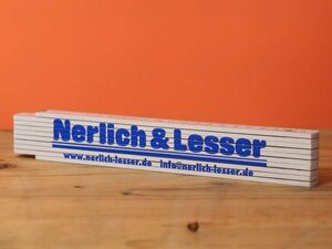 ドイツ ビンテージ定規 折尺 木製 Nerlich&Leser
