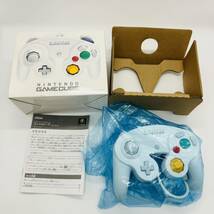 【未使用品】ゲームキューブ コントローラー ホワイト (Nintendo 任天堂 GC 白 White controller)_画像1