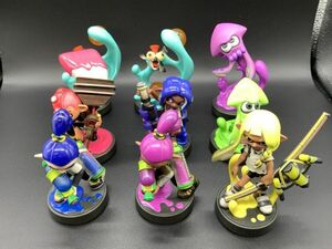 ★【同梱不可】中古品 Nintendo Switch ニンテンドースイッチ amiibo アミーボ スプラトゥーン 9点まとめ