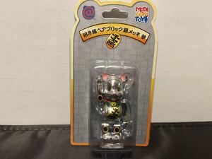  Bearbrick 100% maneki-neko Bearbrick silver plating three 