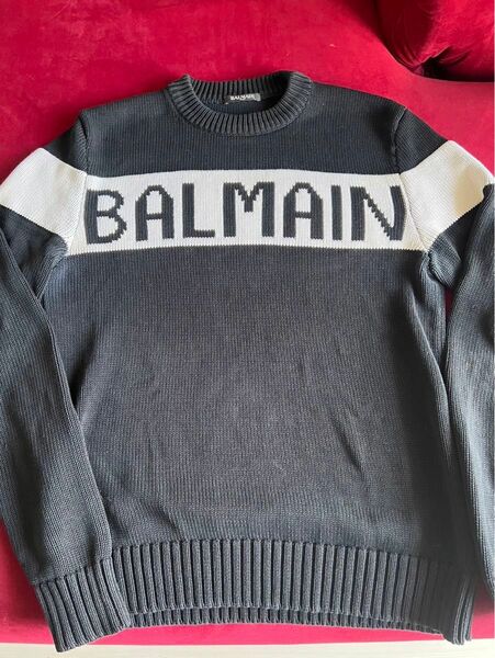 正規店購入！バルマン BALMAIN 黒 ブラック ニット　セーター