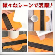 型取りゲージ ロック付き 型どりゲージ コンターゲージ 曲線定規 diy 工具 セット_画像5