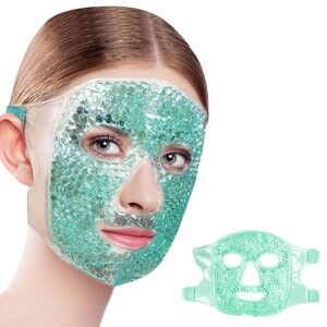  face mask eye mask cooling .... eye mask cooling goods cool eyes cold .. hot eye mask ( green 1 sheets )