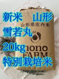 雪若丸　20kg 山形　特別栽培米　令和5年