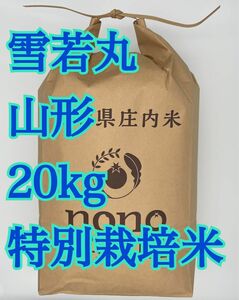 雪若丸　20kg 山形　令和5年　特別栽培米