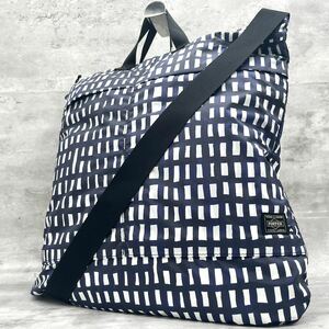 1 иен ~[ не использовался класс ] Porter PORTER Yoshida bag mina perhonen сотрудничество ручная сумочка сумка на плечо 2way портфель сотрудничество товар 