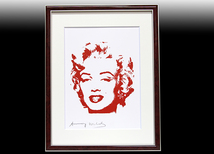 アンディ・ウォーホル 直筆サイン シルク「Marilyn Monroe　マリリン・モンロー　17/250」真作保証_画像1