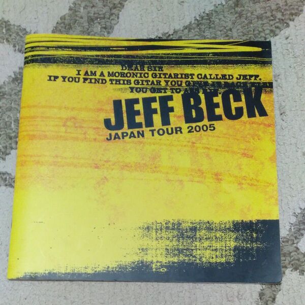 【貴重】ツアーパンフレット ジェフ・ベックJAPAN TOUR2005