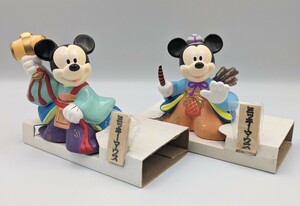 ディズニー　ミッキーマウス　五月人形　吉徳　小槌　弓　2種セット　フィギュア　レトロ　置物