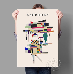 G3380 wassily kandinsky ワシリー・カンディンスキー キャンバスアートポスター 50×70cm インテリア 海外製 枠なし