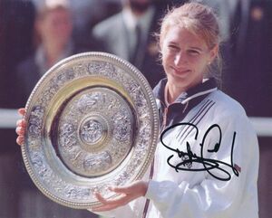 Steffi Graf シュテフィ・グラフ★直筆サイン写真★証明書COA◆9818