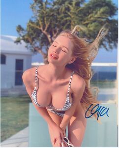 Olya Abramovicho rear * Abu lamobichi* autograph autograph photograph * certificate COA*9667