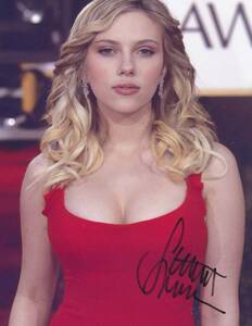 Scarlett Johansson алый * Johan so* автограф автограф фотография * сертификат COA*0190