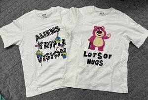 レア トイストーリー Ｔシャツ UNIQLO ユニクロ UT ロッツォ エイリアン 2枚セット Ｌサイズ 白 ホワイト半袖