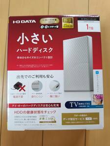 I-O DATA portable hard disk HDPT-UTS1W 1TB new goods unopened free shipping 