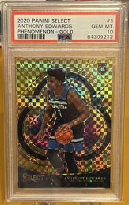 PSA10 2020-21 Select Phenomenon Gold Anthony Edwards 2/10