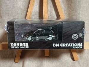■未開封■ BM CREATIONS 1/64 1988 トヨタ スターレット EP71 黒 右ハンドル