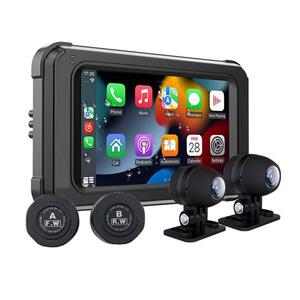  for motorcycle portable display audio wireless CarPlay AndroidAuto correspondence drive recorder 5 -inch high resolution video recording 