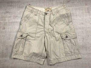 ホリスター Hollister アメカジ サーフ アウトドア ベイカー ステッチ ショート ハーフ カーゴ パンツ ボトムス メンズ 32 ベージュ