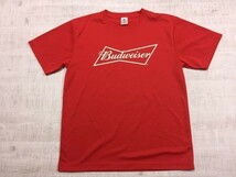 サッカー ワールドカップ ロシア大会 2018 バドワイザー Budweiser 半袖Tシャツ カットソー メンズ ポリエステル100% F 赤_画像1