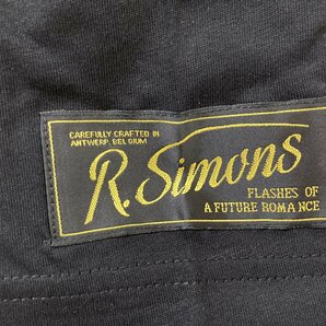 RAF SIMONS オーバーサイズプリントTシャツ 22SS 希少 中古 ブラック Lサイズの画像3