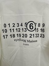 Maison Margiela メゾンマルジェラ シャツ メンズ 長袖 ロゴ ポケット 中古 希少 ホワイト Lサイズ_画像2