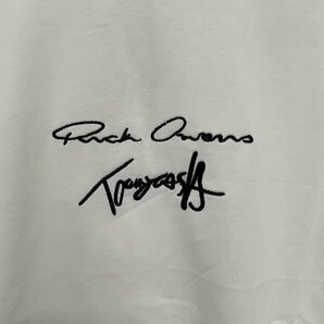 RICK Owens x Tommy Cash リックオウエンス Rick Owens TOMMY トミー Tシャツ カットソー 半袖 ロゴ 白 ホワイト 希少 中古 Lサイズの画像3