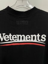 VETEMENTS ヴェトモン　SS24 CAMPAIGN LOGO T-SHIRT 希少 中古 ブラック Mサイズ_画像6