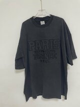 VETEMENTS ヴェトモン　SS24 XXXL PARIS LOGO T-SHIRT 希少 中古 ブラック Mサイズ_画像1