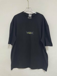 VETEMENTS ヴェトモン VETEMENTS ヴェトモン e Y2K t-shirt-print cotton with logo embroidery 半袖シャツ ブラック Mサイズ