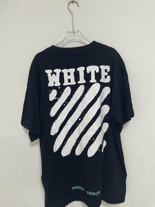 OFF WHITE オフホワイトSPLAY PAINT S/S TEETシャツ黒 希少 中古 Mサイズ