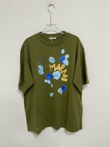 MARNI マルニ Tシャツ カットソー 緑色 Tシャツ おしゃれ 人気 希少 中古 Mサイズ（40）