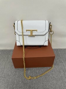 TOD'S トッズ T Timeless ショルダーバッグ・ポシェット トッズ レディース ホワイト 希少 中古