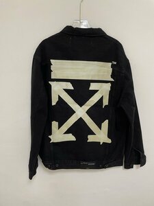 Off-White オフホワイト DENIM JEANS JACKET デニムジーンズジャケット アウター メンズ Black 希少 中古 Mサイズ