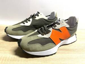 未使用 28.5cm D ニューバランス MS327BE GREEN/ORANGE new balance