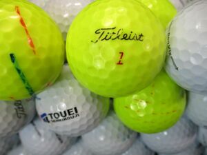 3926【特A２級】タイトリスト Titleist PROV1/PROV1X [イエロー/ホワイト] 50個