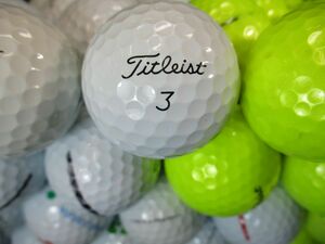 3990【特A２級】タイトリスト Titleist PROV1/PROV1X [イエロー/ホワイト] 50個