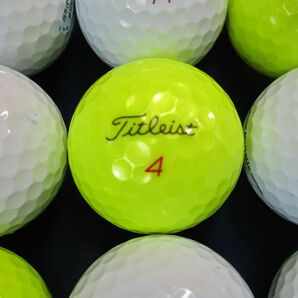 4106【特A級】タイトリスト Titleist PROV1X [イエロー/ホワイト] [2023年] 40個の画像1