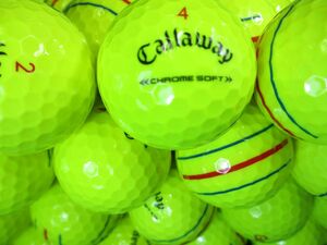 4139【特A級】キャロウェイ Callaway CHROME SOFT/X/LS トリプルトラック［イエロー］50個