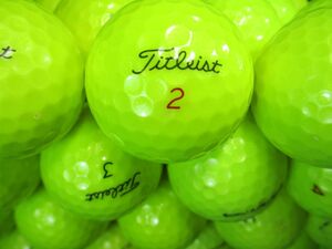 4197【☆☆☆級】タイトリスト Titleist PROV1/PROV1X [2019～2023年] (イエロー)50個