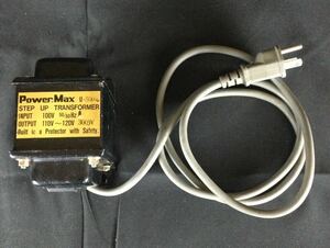 【L-13】ステップアップトランスフォーマー Power Max U-300 INPUT100V OUTPUT110V〜120V 300W