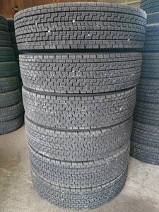 札幌 引き取り可 225/80R17.5 123/122L 6本 YOKOHAMA ZEN903ZW 冬タイヤ中古 2023年製 トラックタイヤ 箱車ユニックダンプ など KLT100TFK