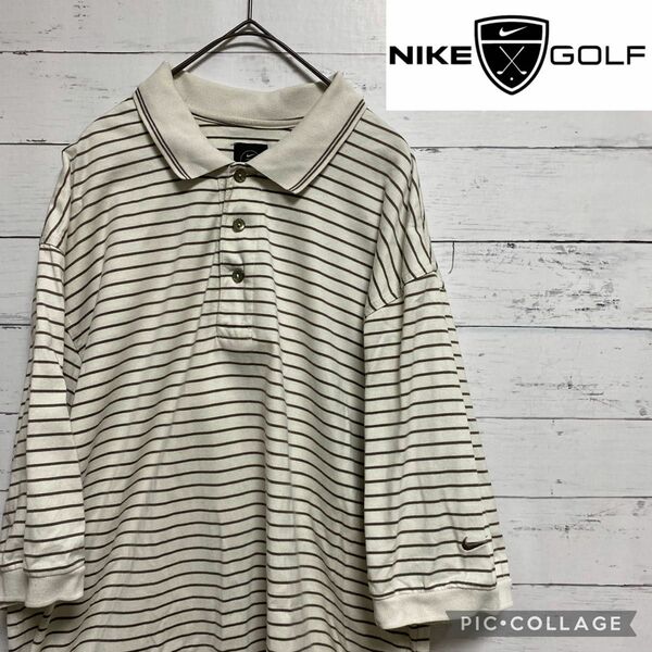 ★NIKE GOLF★ポロシャツ ボーダー 男女兼用 半袖ポロシャツ