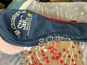 St.Crisypher cent Christopher racket bag blue group USED ll
