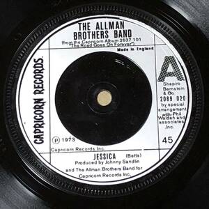 The Allman Brothers Band / Jessica UK 7' Single