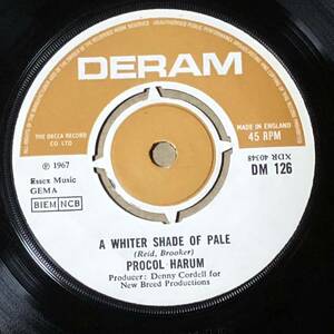 Procol Harum / A Whiter Shade of Pale UK Orig Mono 7' Single 良好盤