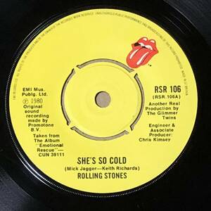 She's So Cold UK Orig 7' Single